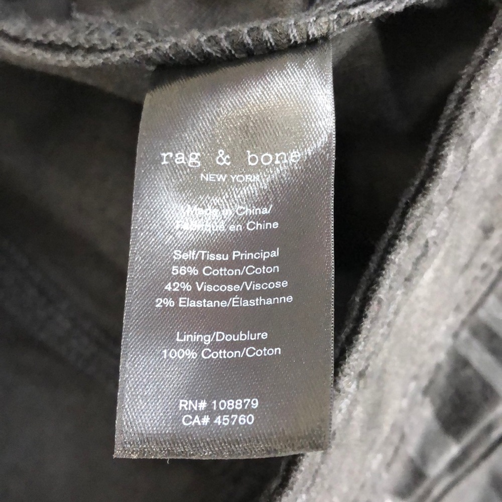 rag & bone Nina Zebra Stripe High Waist Skinny - Picture 9 of 10